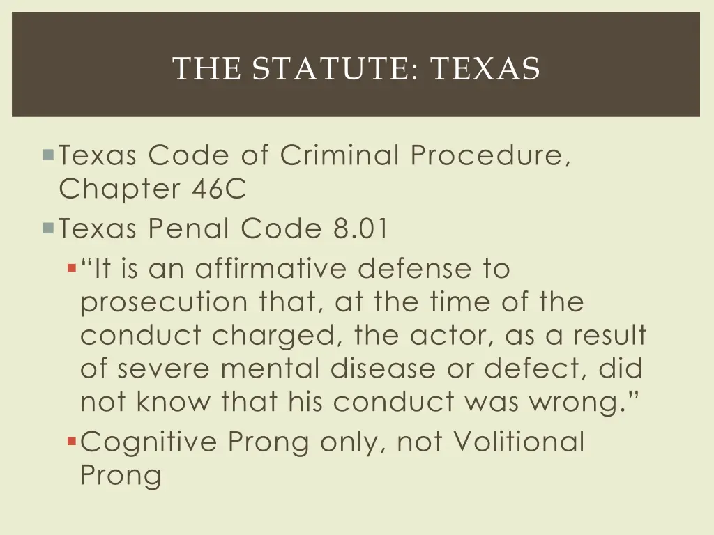 the statute texas