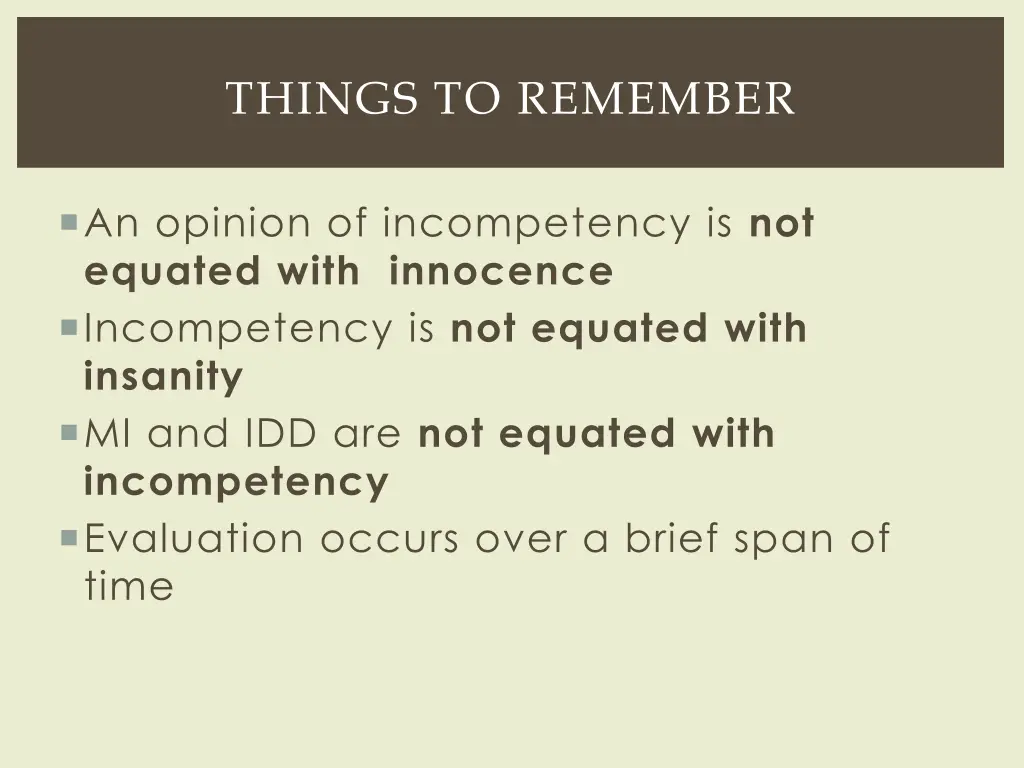 things to remember