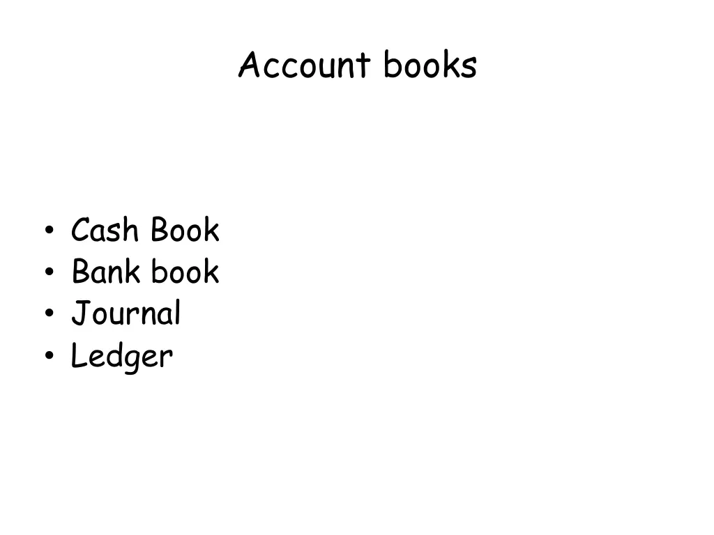 account books