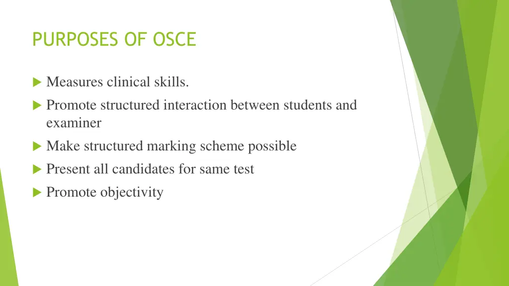 purposes of osce