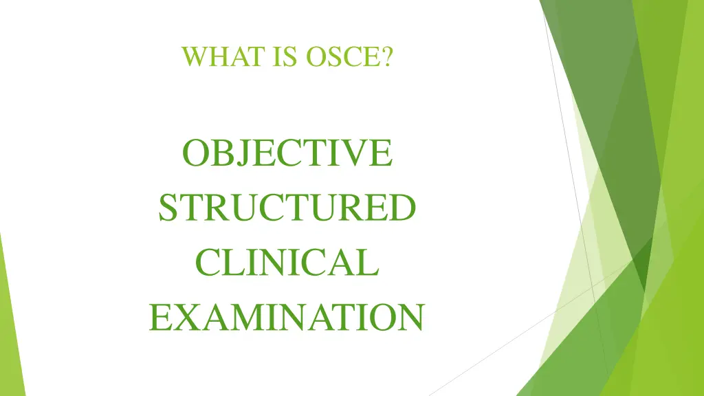 what is osce