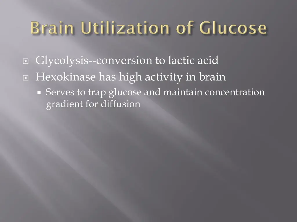 glycolysis conversion to lactic acid hexokinase