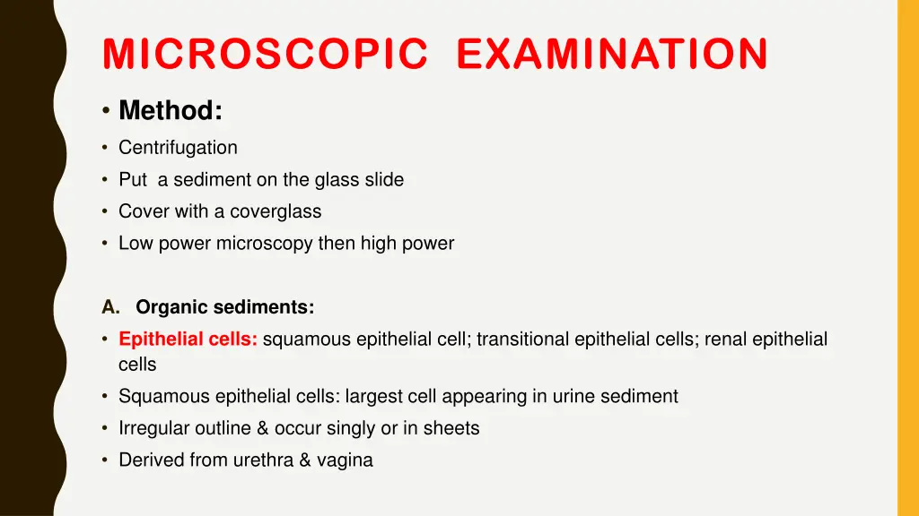 microscopic examination