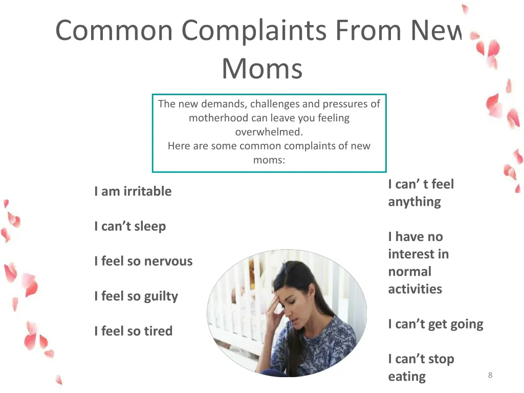 common complaints from new moms