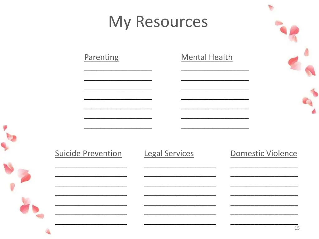 my resources