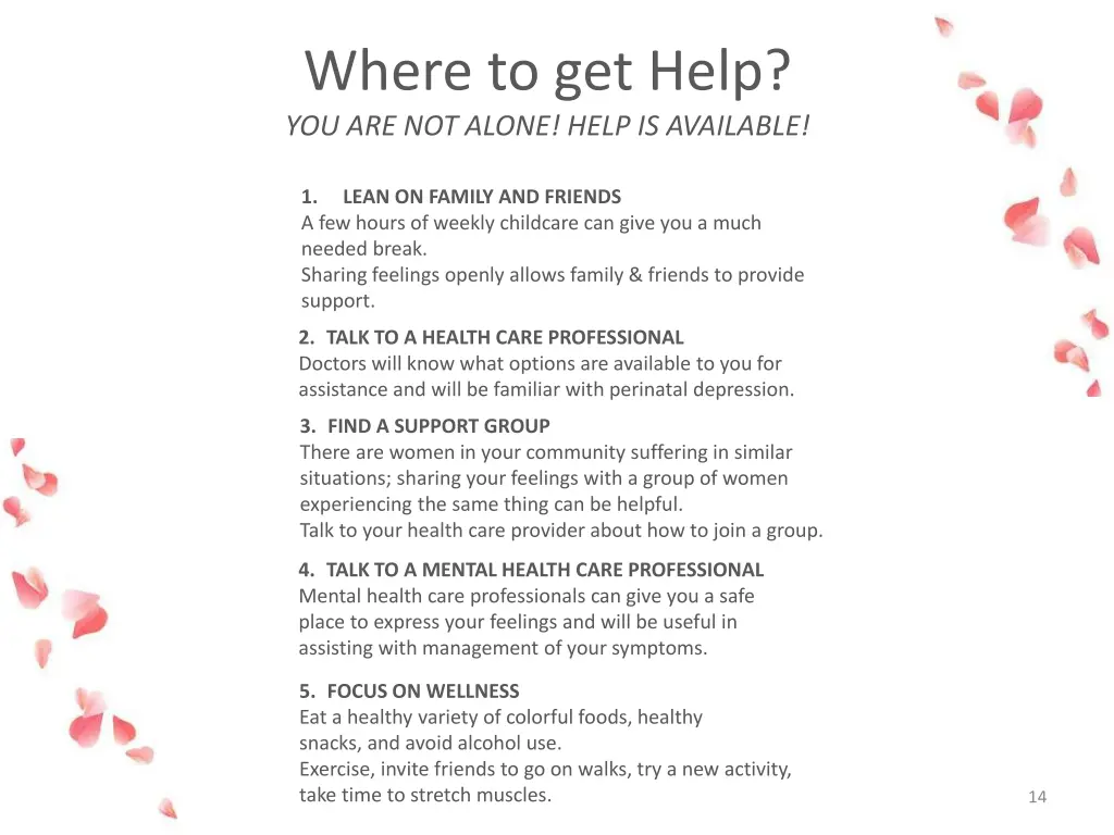 where to get help you are not alone help