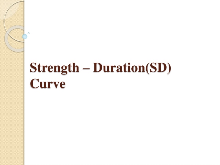 strength duration sd curve