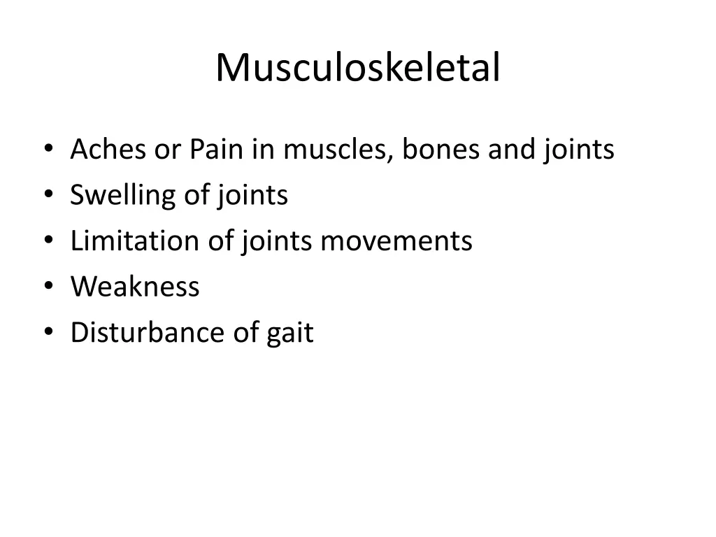 musculoskeletal