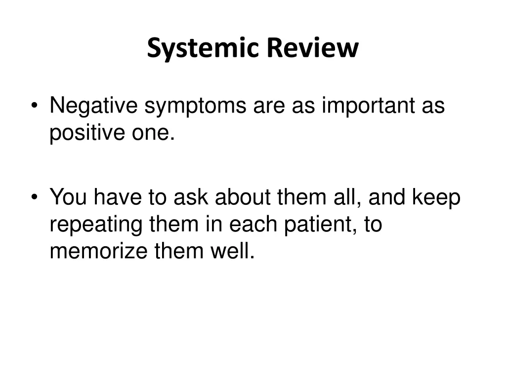 systemic review