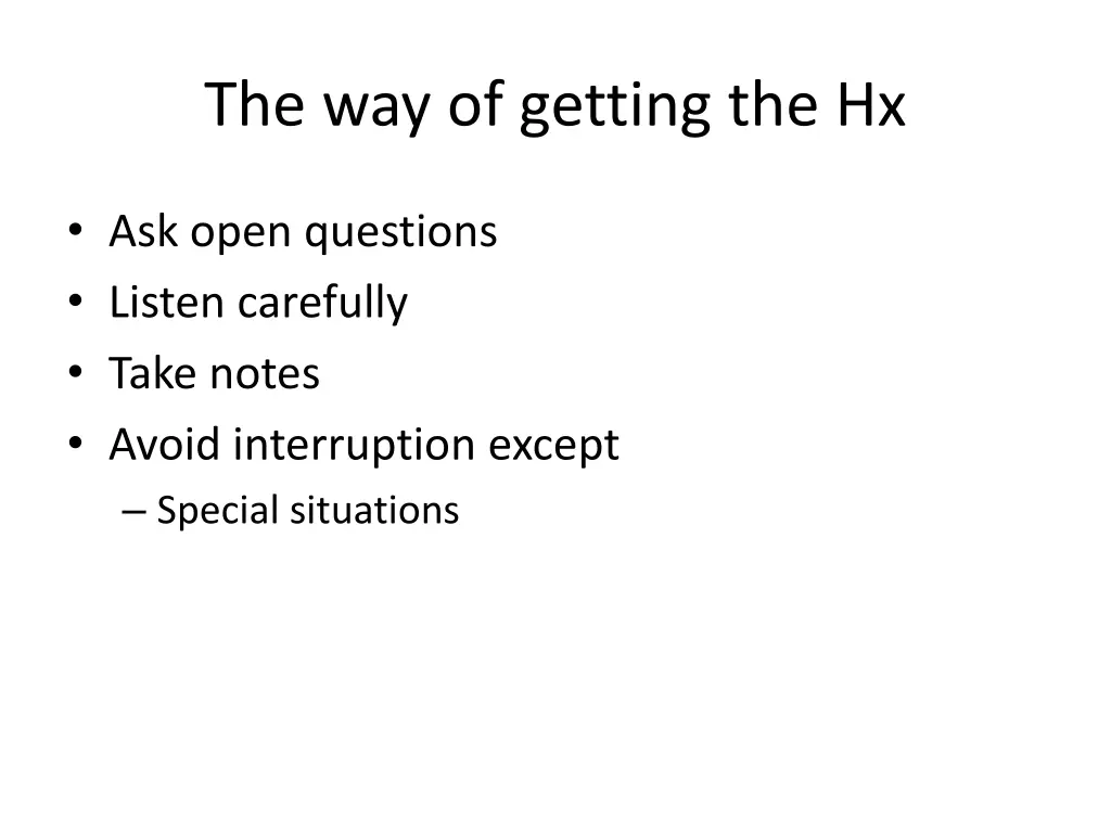 the way of getting the hx