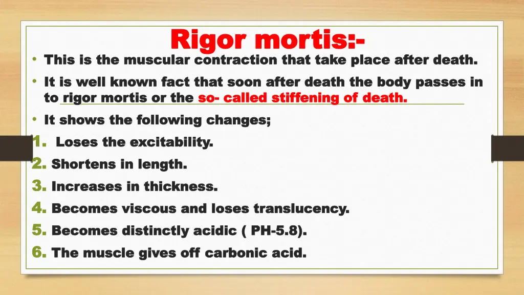 rigor mortis rigor mortis