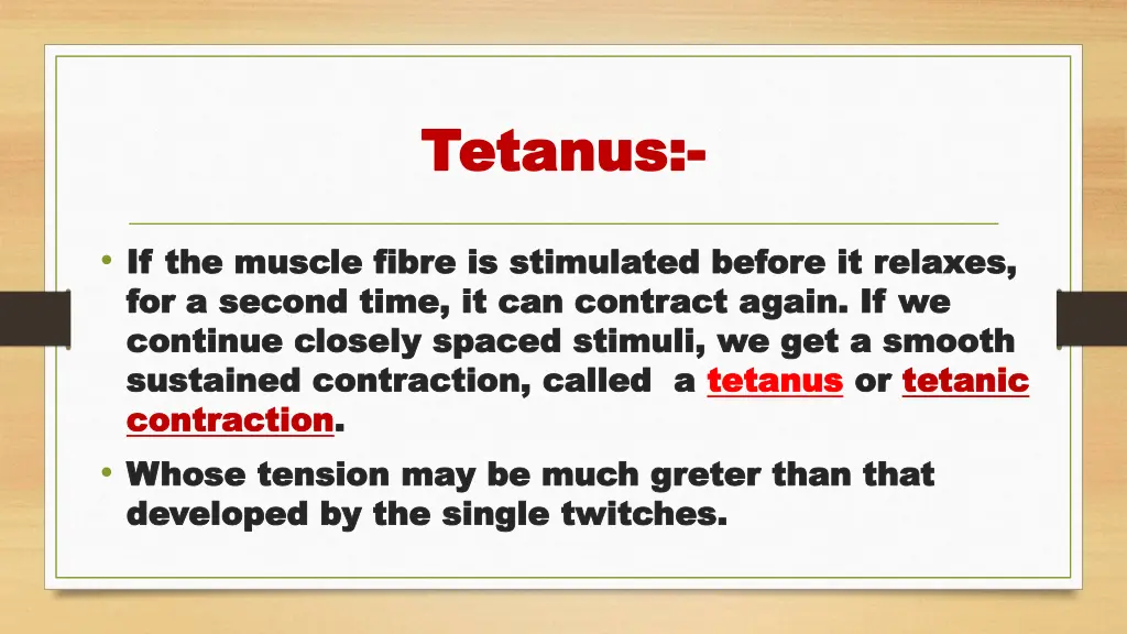 tetanus tetanus