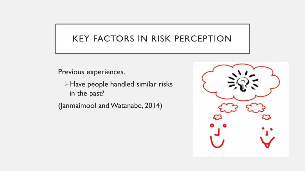 key factors in risk perception 1