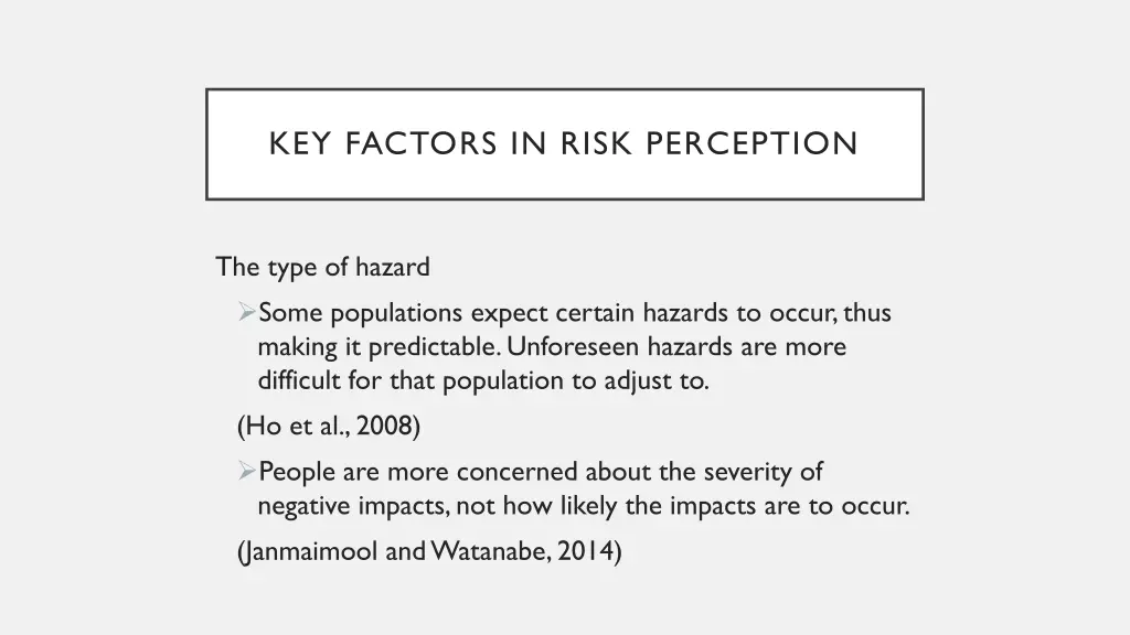 key factors in risk perception 5