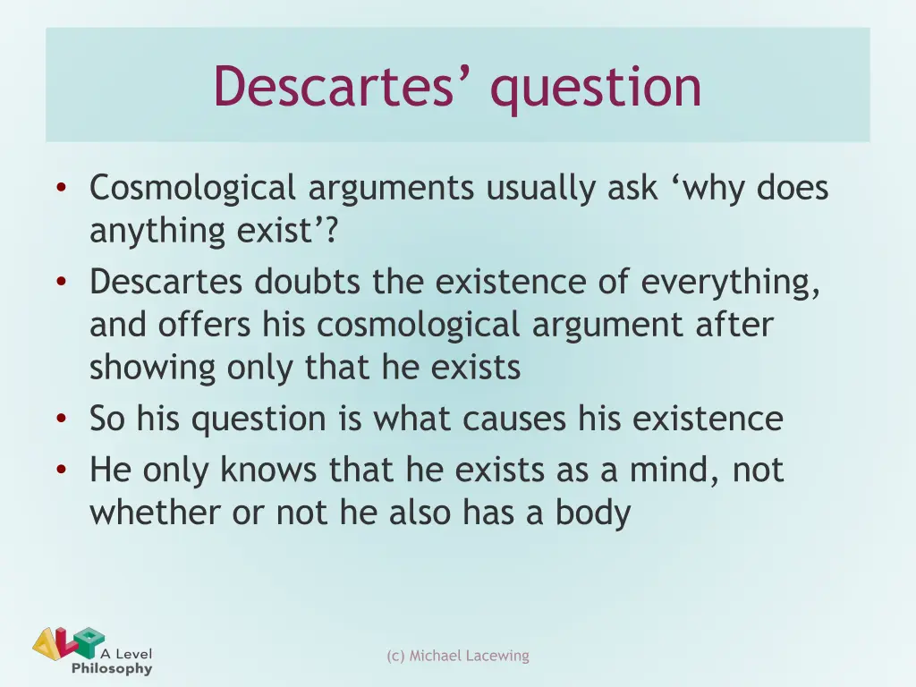 descartes question