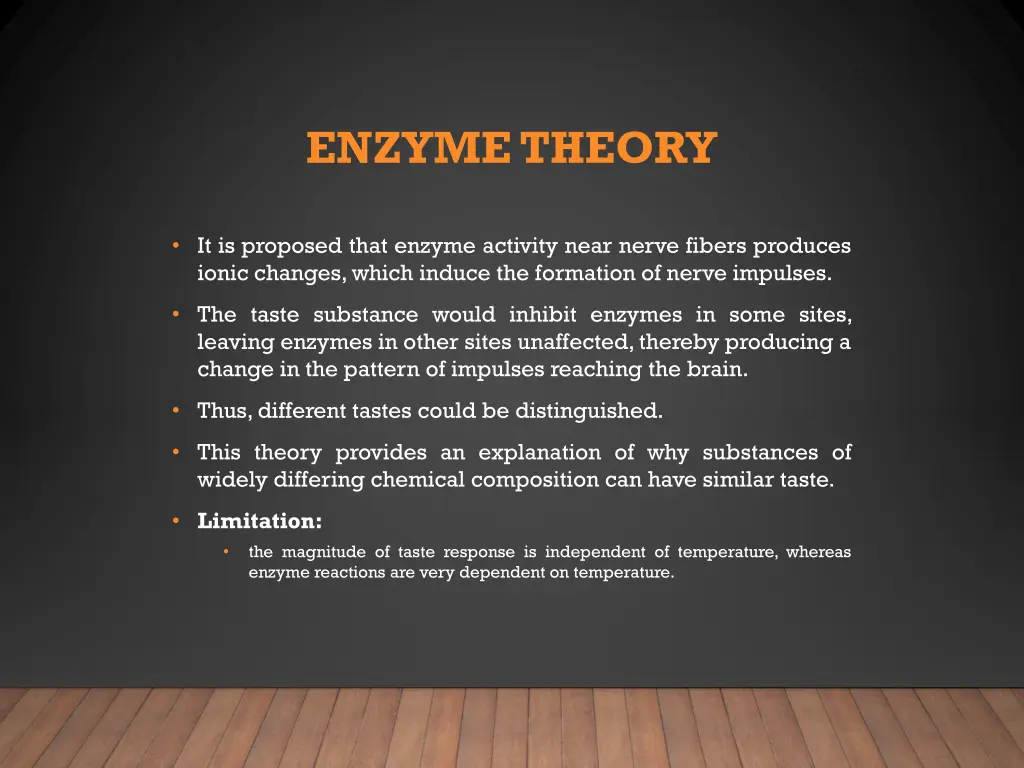 enzyme theory