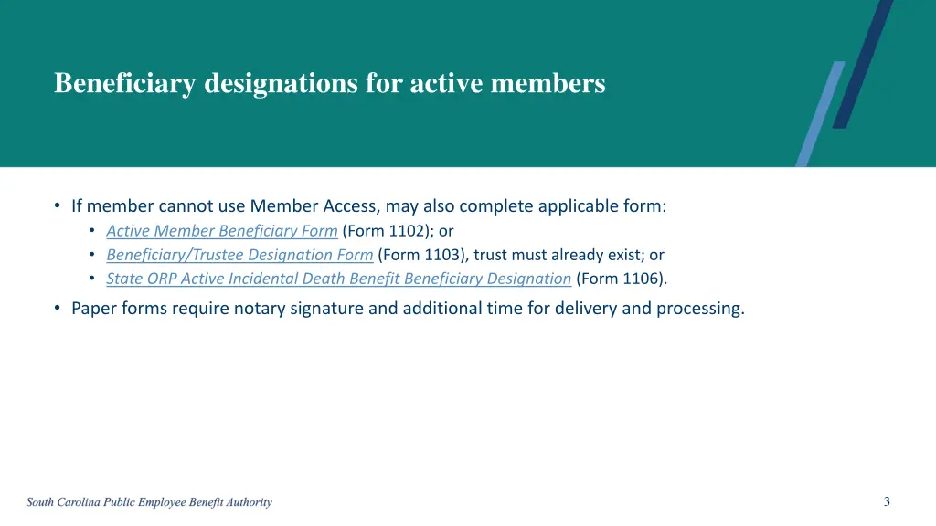 beneficiary designations for active members 1