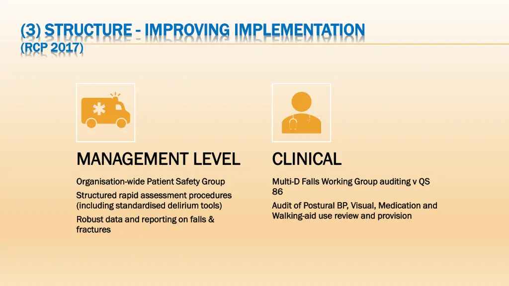 3 structure 3 structure improving implementation