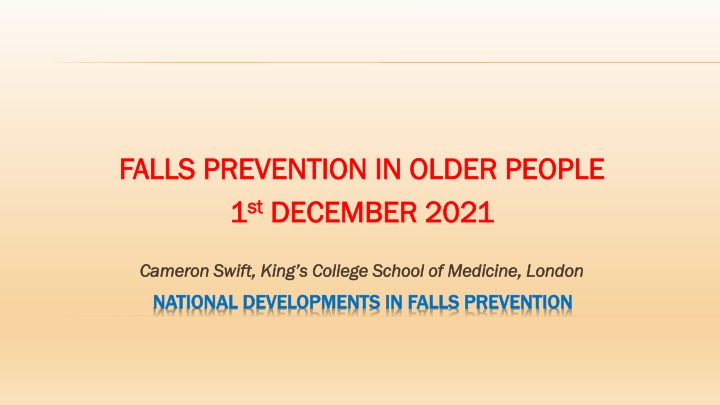 falls prevention in older people falls prevention