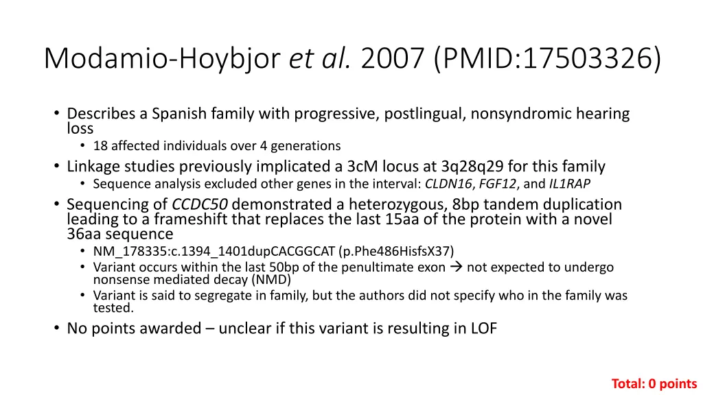 modamio hoybjor et al 2007 pmid 17503326