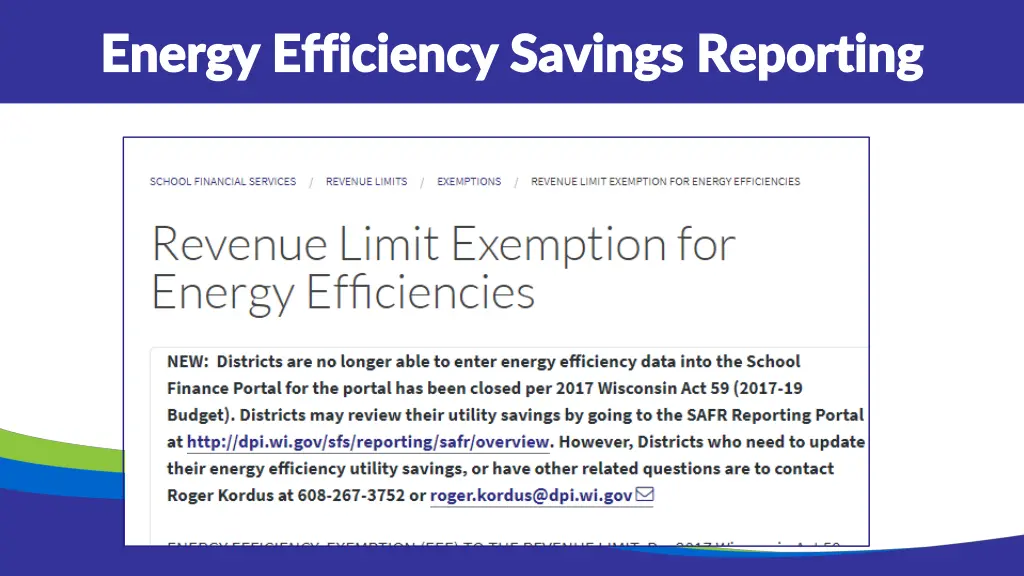 energy efficiency savings reporting energy