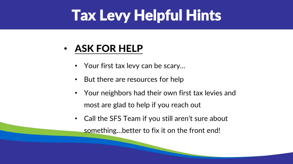 tax levy helpful hints tax levy helpful hints 2