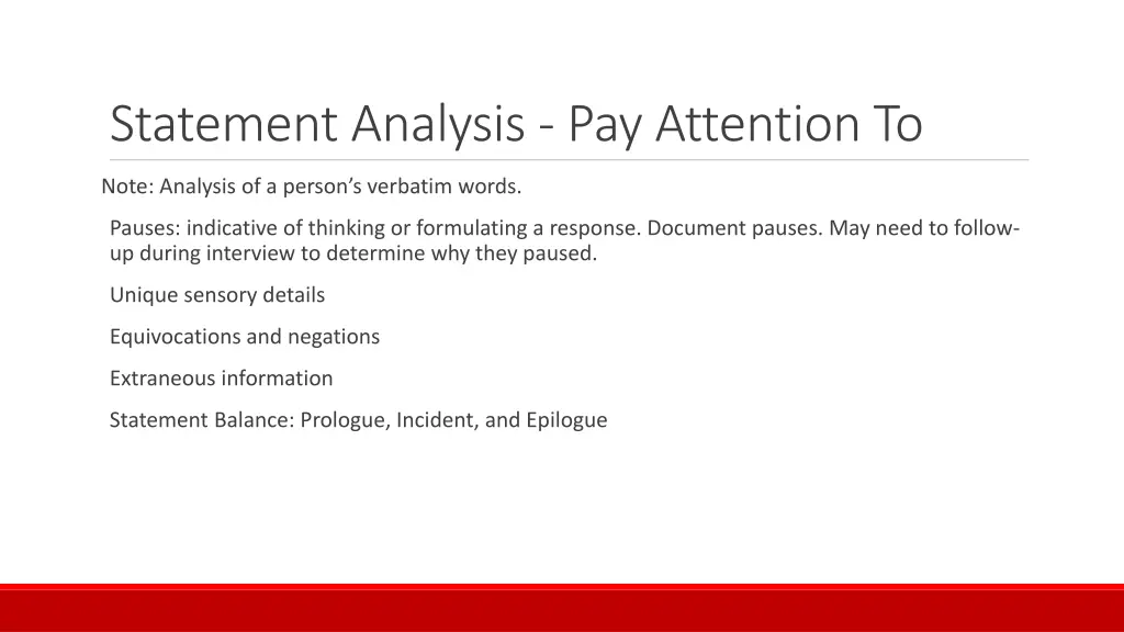 statement analysis pay attention to