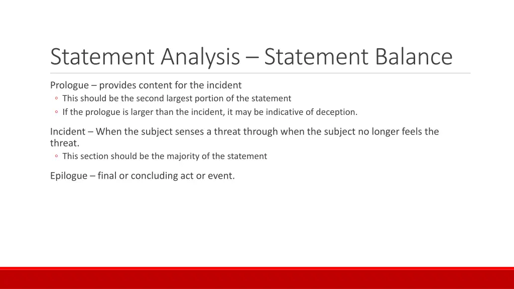 statement analysis statement balance