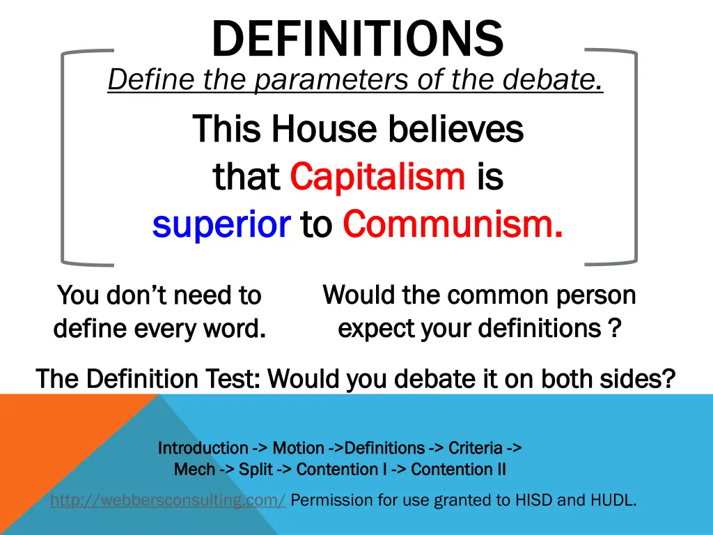 definitions this house believes this house