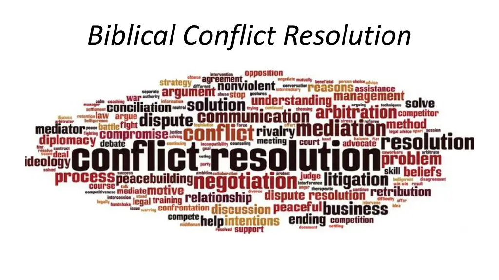 biblical conflict resolution 1