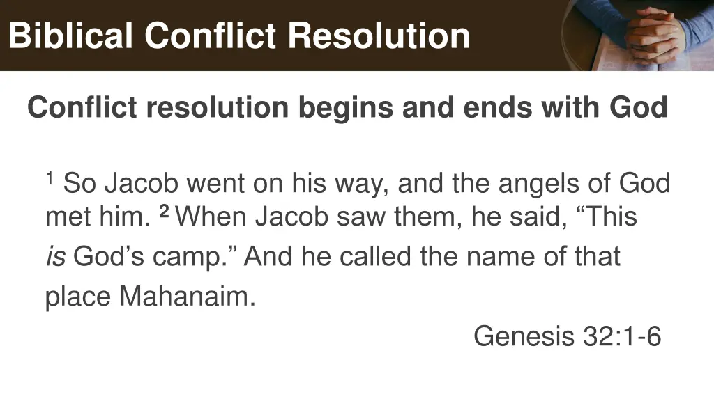 biblical conflict resolution 2