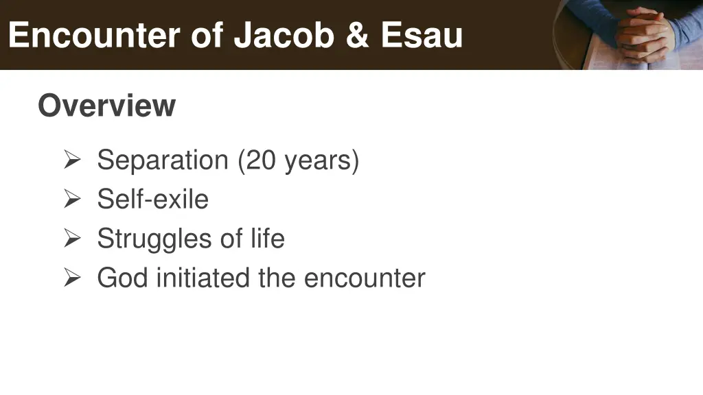 encounter of jacob esau