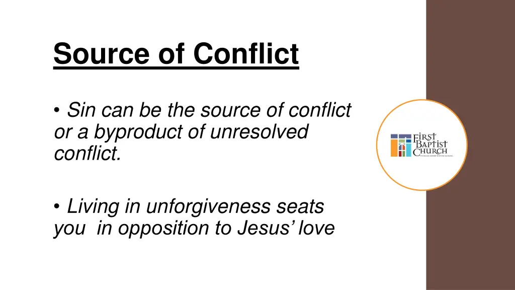 source of conflict