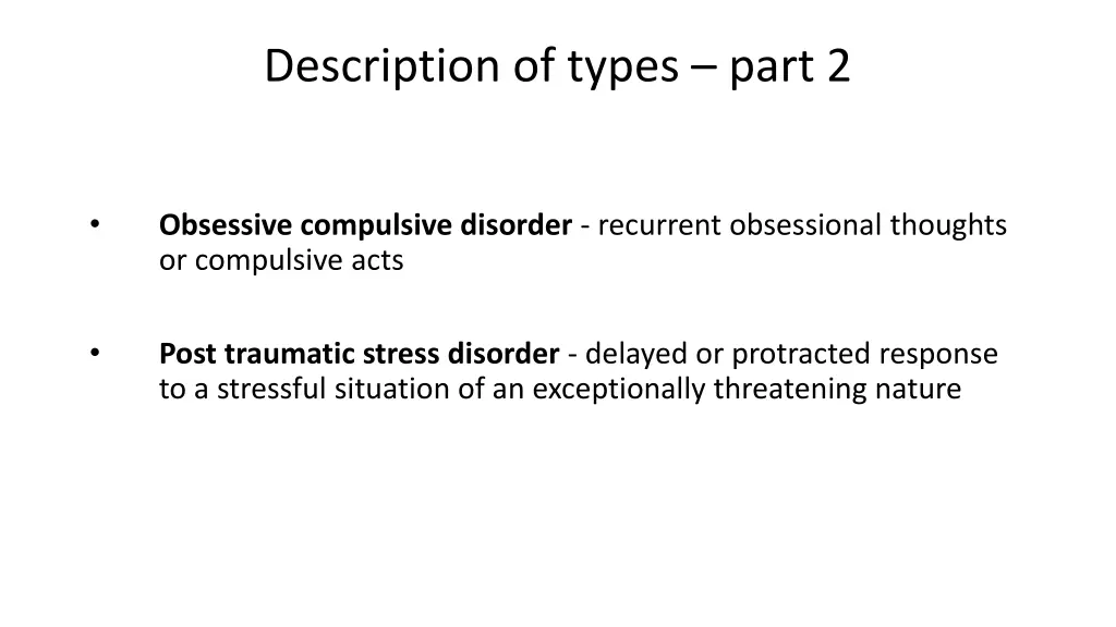 description of types part 2