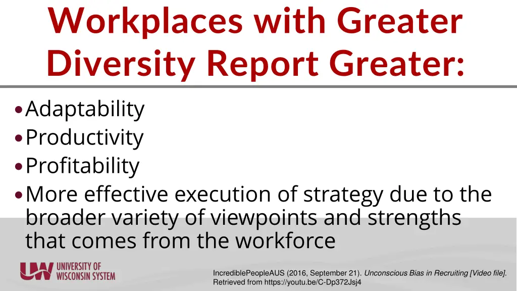 workplaces with greater diversity report greater