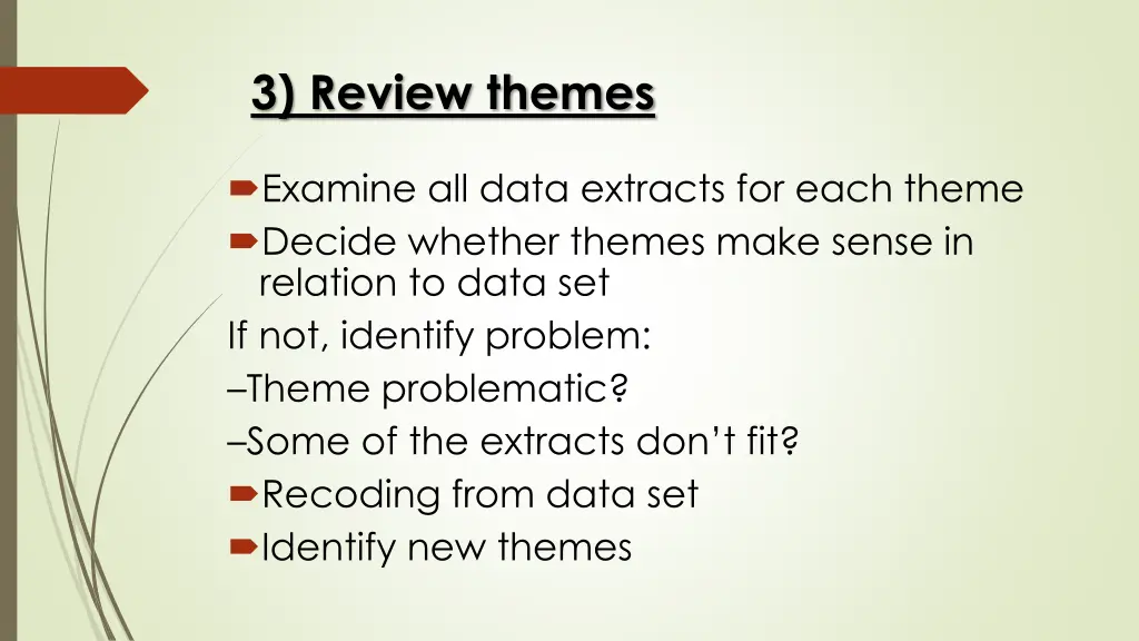 3 review themes