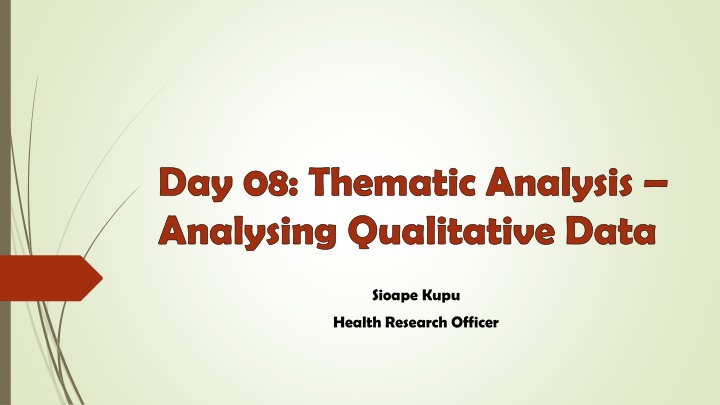 day 08 thematic analysis analysing qualitative