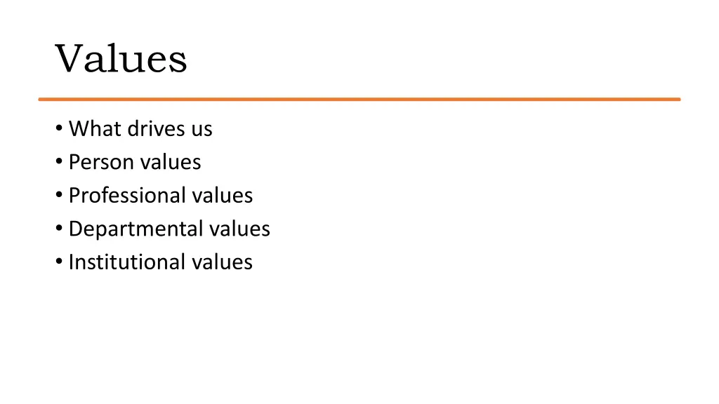 values