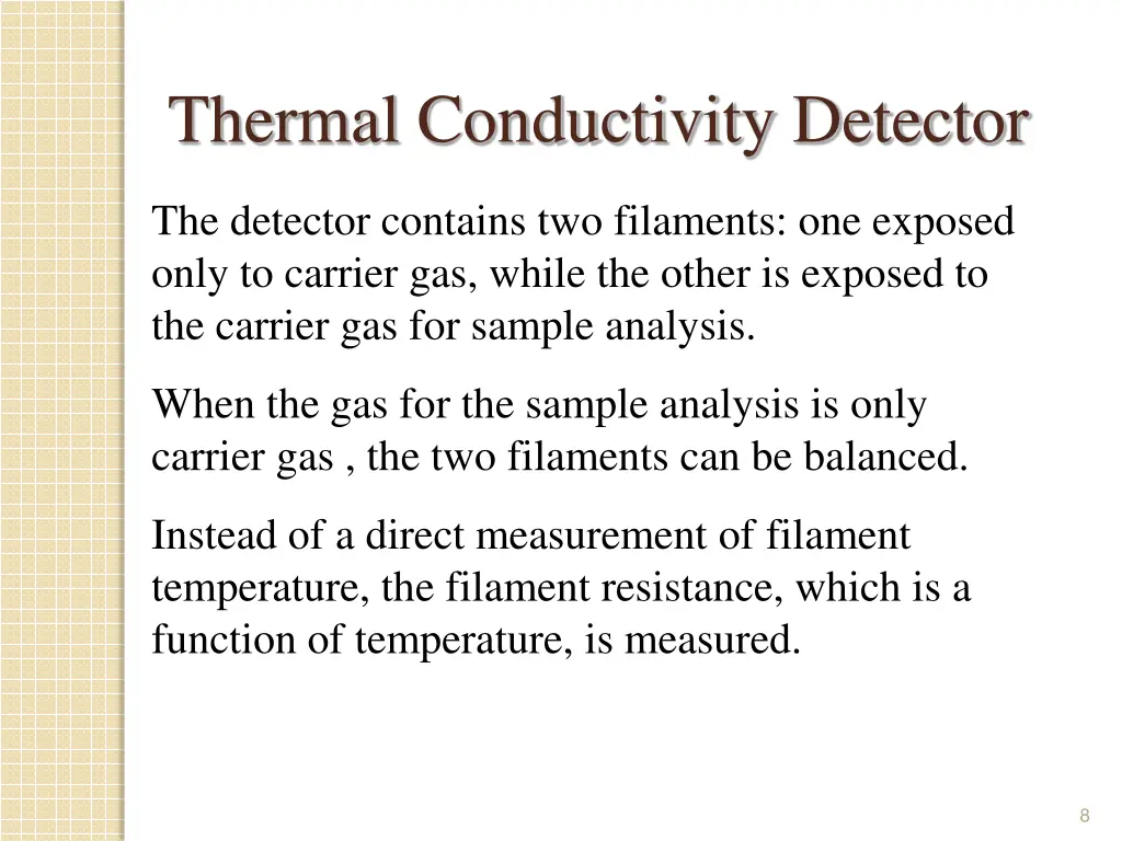 thermal conductivity detector