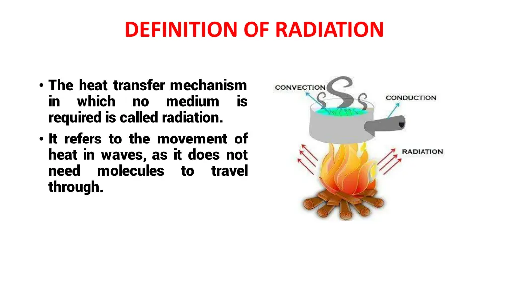 definition of radiation