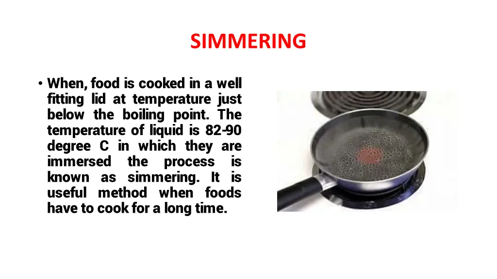 simmering