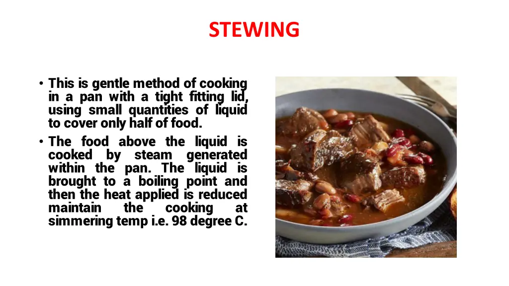 stewing