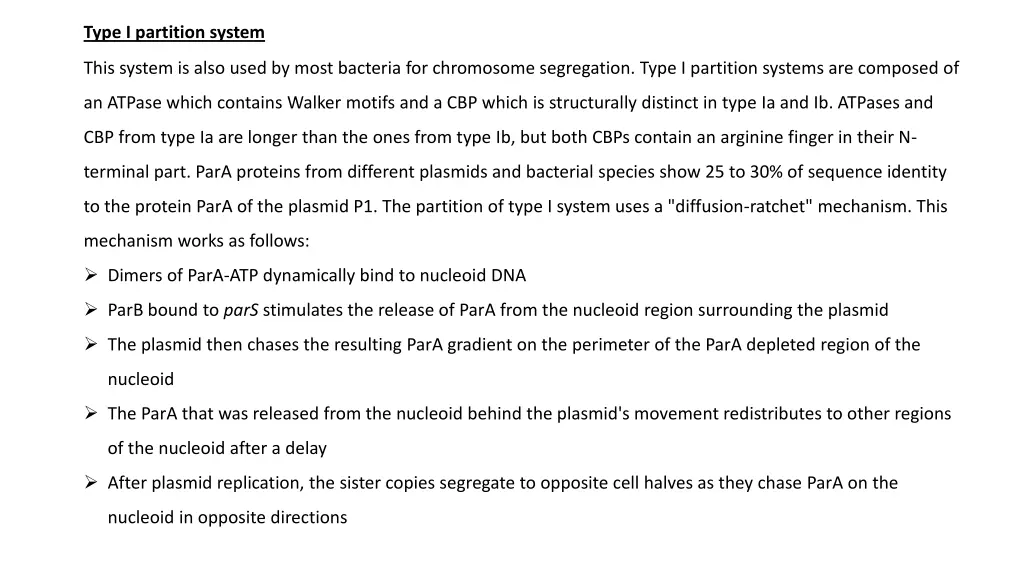 type i partition system