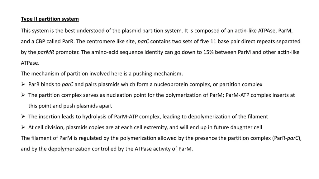 type ii partition system