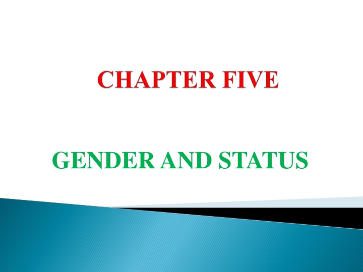 gender and status