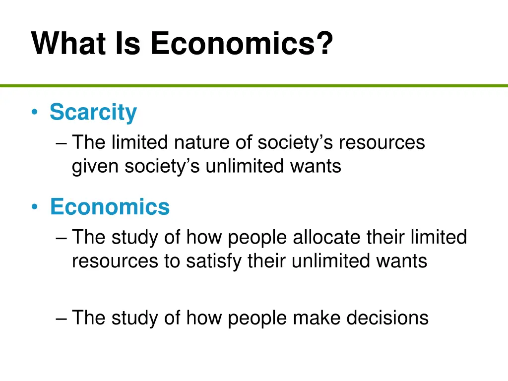 what is economics