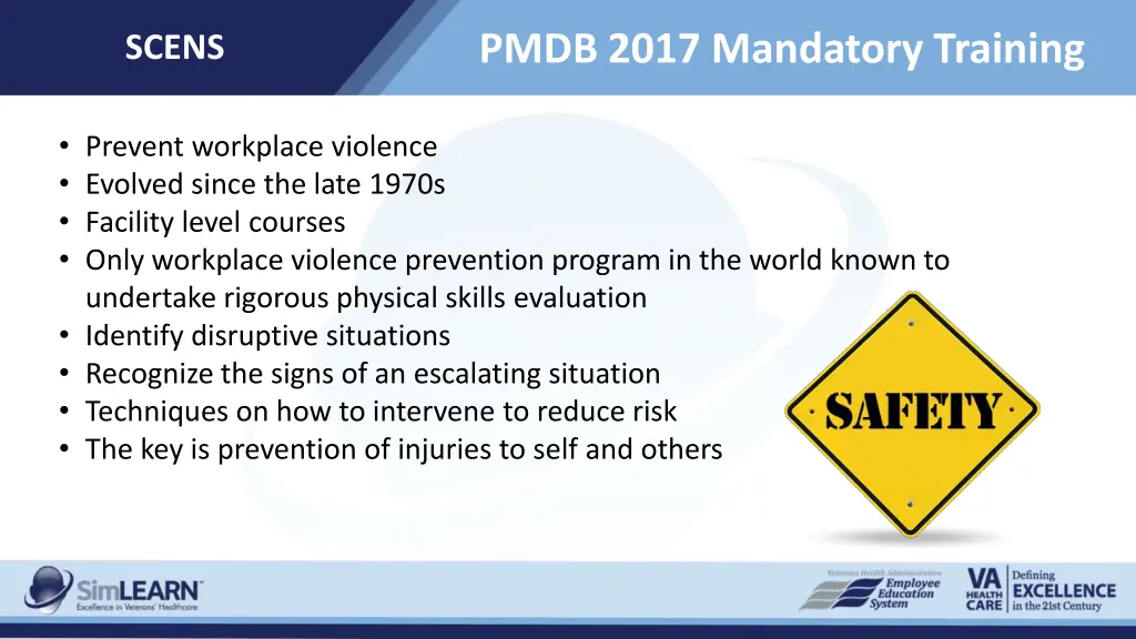 pmdb 2017 mandatory training