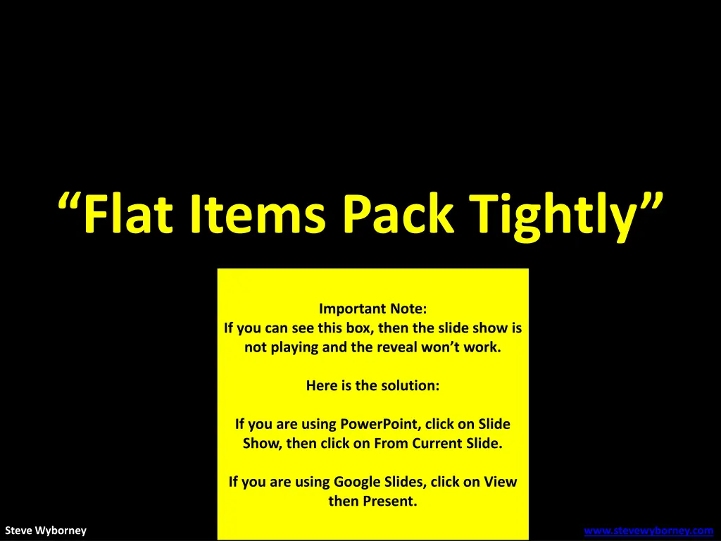 flat items pack tightly 1