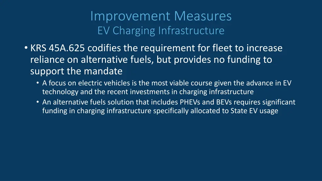 improvement measures ev charging infrastructure 1