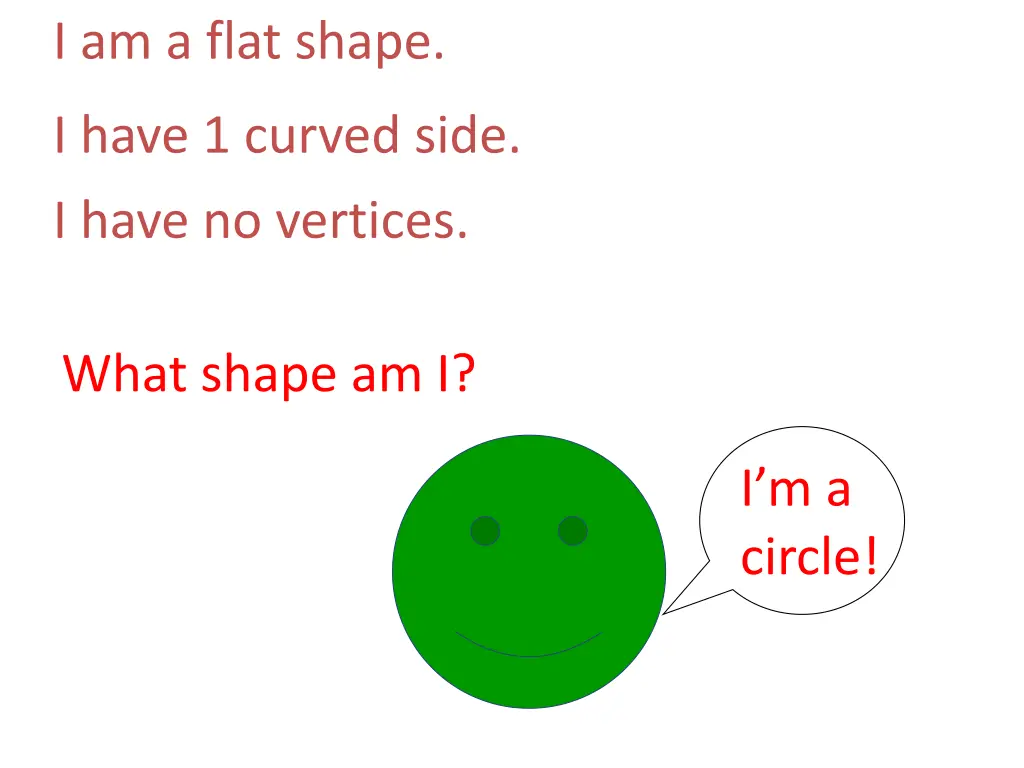 i am a flat shape